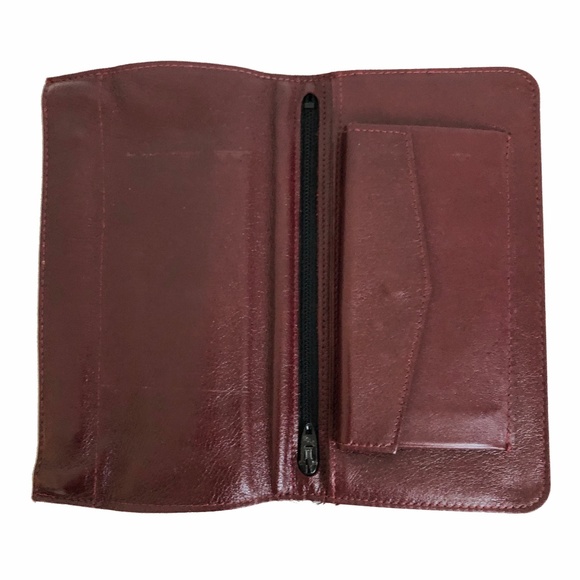 BOSCA Wallet Billfold and Coin Purse 2pc Set Leather Rare Vintage - Picture 7 of 8